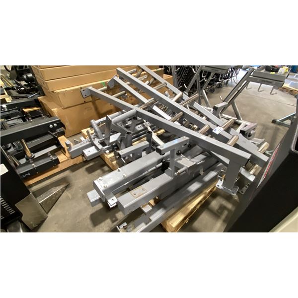 PALLET OF GREY MATRIX SQUAT RACKS- DISASSEMBLED