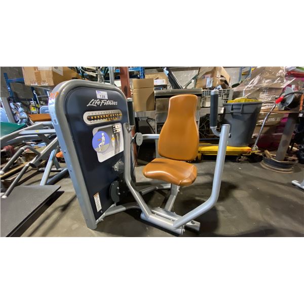 LIFE FITNESS COMMERCIAL SEATED CHEST PRESS MACHINE