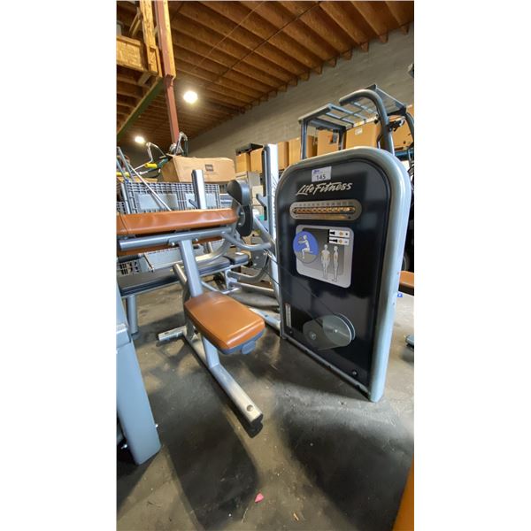 LIFE FITNESS COMMERCIAL SEATED BICEPS CURL MACHINE