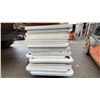 Image 2 : STACK OF 20 ASSORTED 6' COMMERCIAL PLASTIC EVENT FOLDING TABLES *MUST TAKE ALL ON PALLET*