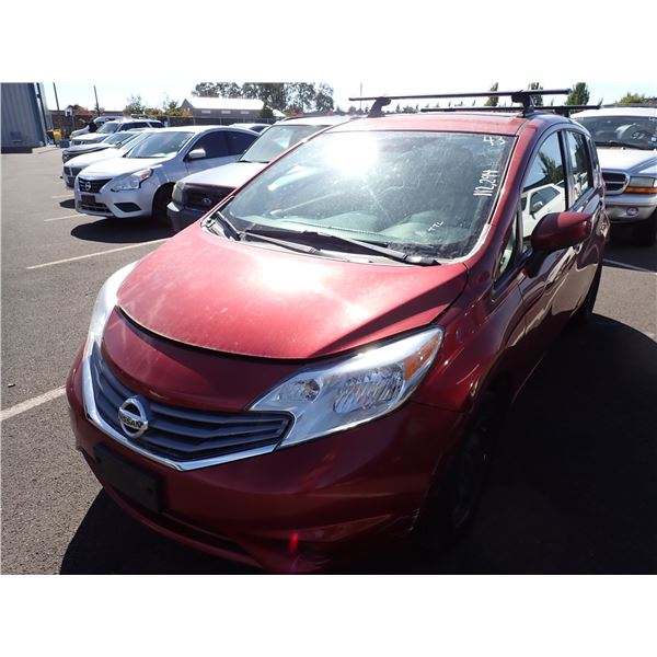 2016 Nissan Versa RUNS WITH MECHANICAL PROBLEMS