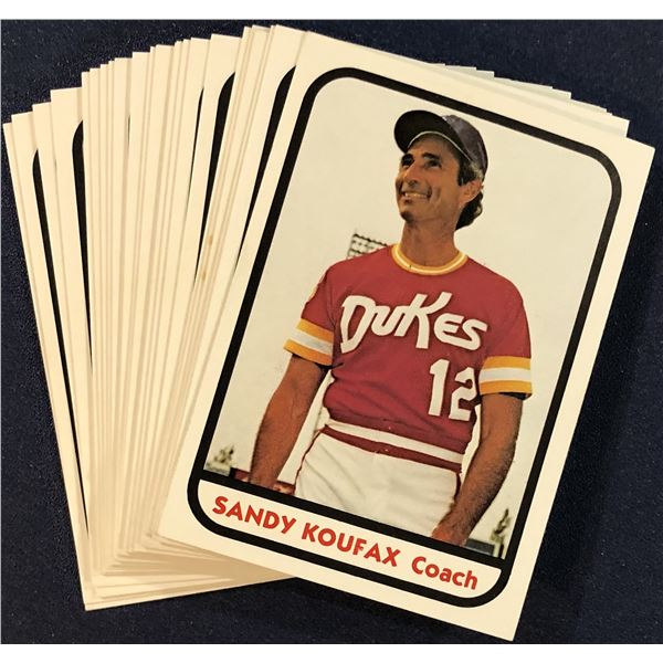 1981 TCMA MiLB ALBUQUERQUE DUKES TEAM SET - SANDY KOUFAX (HOF)