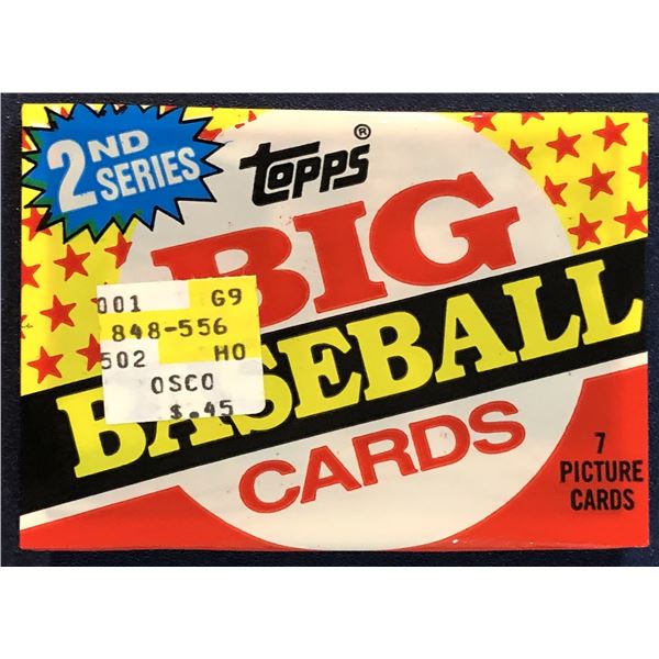1989 TOPPS BIG BASEBALL 2nd SERIES CELLO PACK