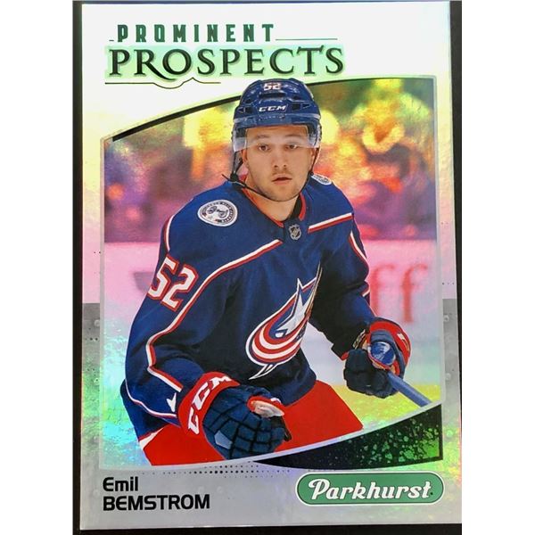 2020-21 PARKHURST CHROME EMIL BEMSTROM ROOKIE CARD