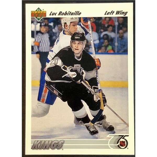 1991-92 UPPER DECK LUC ROBITAILLE (HOF)