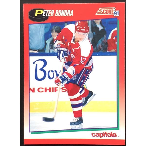 1992 SCORE PETER BONDRA ROOKIE CARD