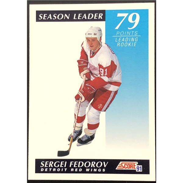 1992 SCORE SERGEI FEDEROV (HOF)
