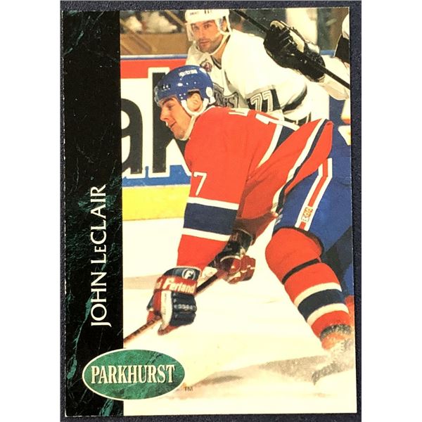 1992-93 PARKHURST JOHN LeCLAIR ROOKIE CARD