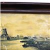 Image 2 : Framed Delft Dutch Landscape Ceramic Plaque