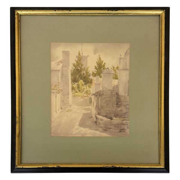 Adolph Treidler - Bermuda Watercolor Lithograph