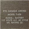 Image 4 : Vintage Pye Canada T-658 Five-Band AM/Shortwave Mains-Battery Wood Table Radio