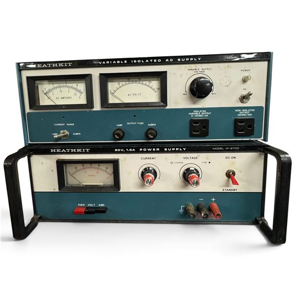 Heathkit IP-5220 Isolated AC Supply & IP-2700 60V 1.5A DC Power Supply