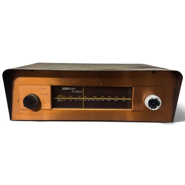 Mid-Century Harman-Kardon Overture T-10 AM/FM Tube Tuner in Copper & Black