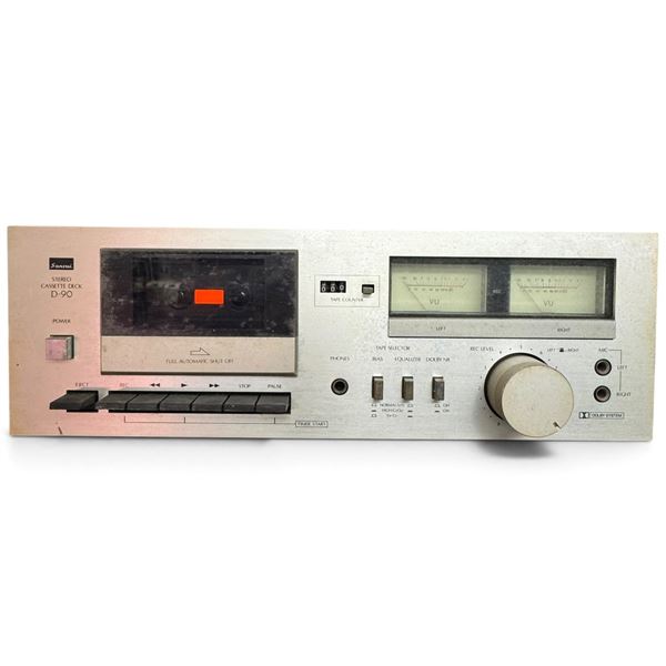 Sansui D-90 Super Compo Stereo Cassette Deck with Dolby NR & Dual VU Meters, 1980
