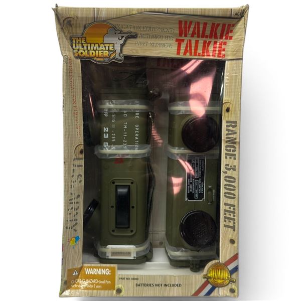 2002 21st Century Toys Ultimate Soldier Walkie Talkie Set No. 88000, 3,000-Foot Range