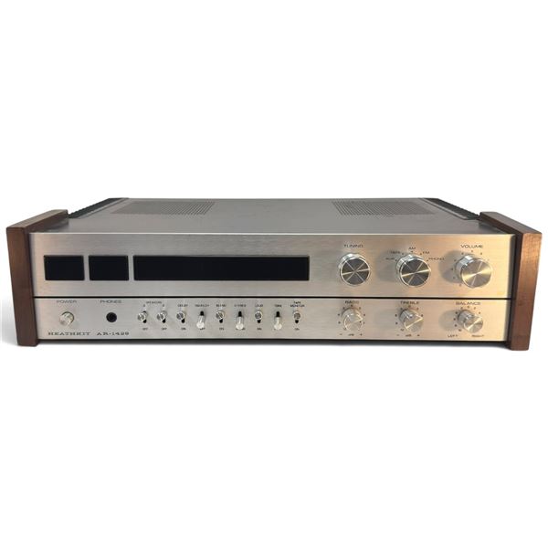 Heathkit AR-1429 AM/FM Stereo Receiver, 35 WPC, Walnut End Panels, c. 1977-82