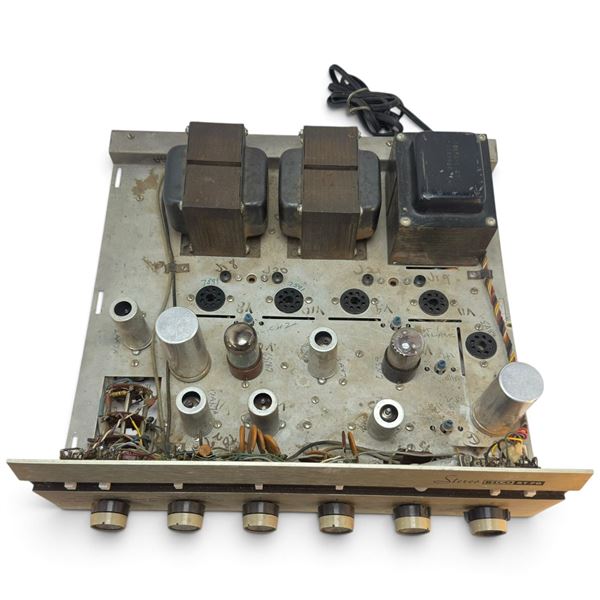 Early 1960s EICO ST-70 70-Watt Stereo Vacuum Tube Integrated Amplifier, Open Chassis