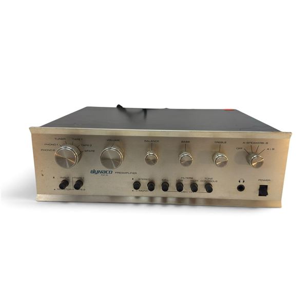 Vintage Dynaco PAT-5 Solid-State Stereo Preamplifier Control Center with Phono Inputs