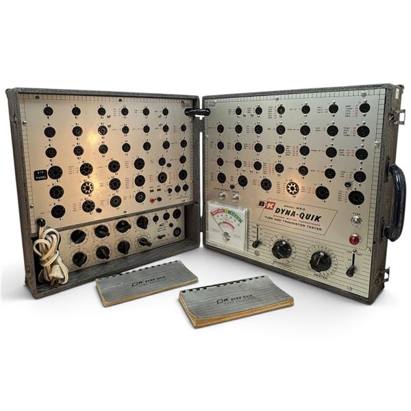 B&K Dyna-Quik Model 650 Portable Tube & Transistor Tester with Selectors, c. 1959