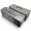 Image 1 : Two Metal Toolboxes with Westward Socket Set, Hand Tools, Hardware & Caged Work Light