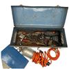 Image 5 : Two Metal Toolboxes with Westward Socket Set, Hand Tools, Hardware & Caged Work Light