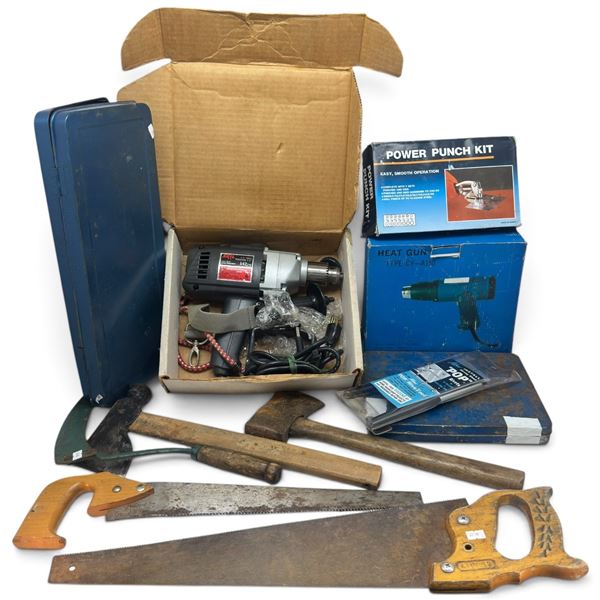 Mixed Workshop Tools: Skil 54210 Drill, Tap & Die, Socket, Punch & Hand Tools