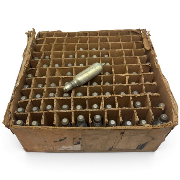 Canadian Military CO2 Inflation Cylinders in Divided Ordnance Shipping Carton
