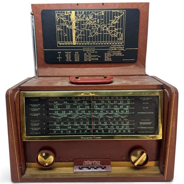 1950s Hallicrafters World-Wide TW-2000 8-Band Portable Tube Shortwave Radio