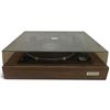 Image 1 : Lloyd's Belt-Drive Turntable with MC-15 Cartridge, Wood-Grain Plinth & Dust Cover