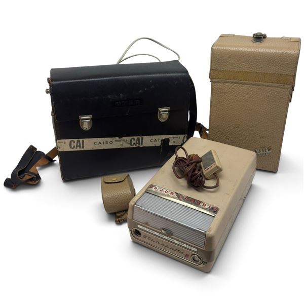 Uher 4000 Report-L & DeJur-Grundig Stenorette B Reel-to-Reel Recorders with Cases
