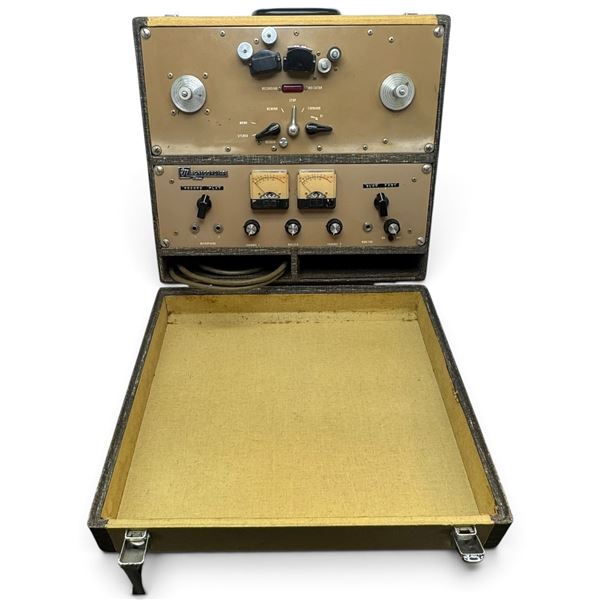 Early 1960s Magnecord Magnecordette Stereo Reel-to-Reel Recorder in Carrying Case