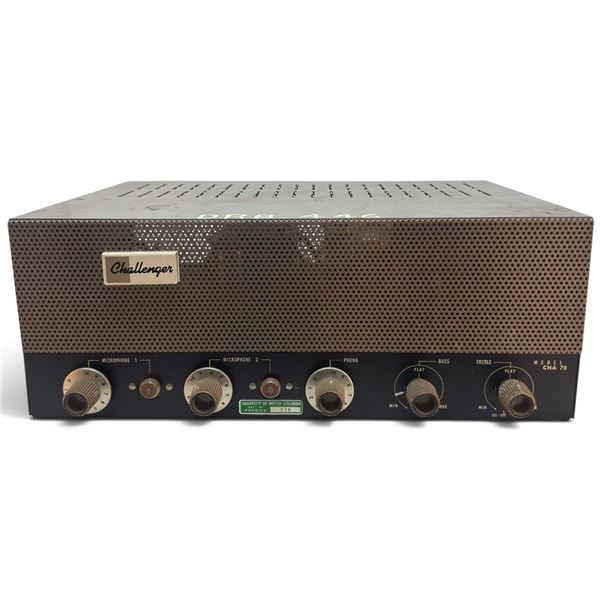 Bogen Challenger CHA 75 75-Watt Tube PA Amplifier, Series G-68, UBC Physics