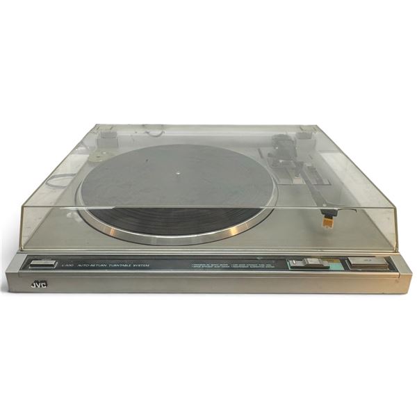 JVC L-A110 Auto-Return Belt-Drive Turntable with Dust Cover, Made in Japan