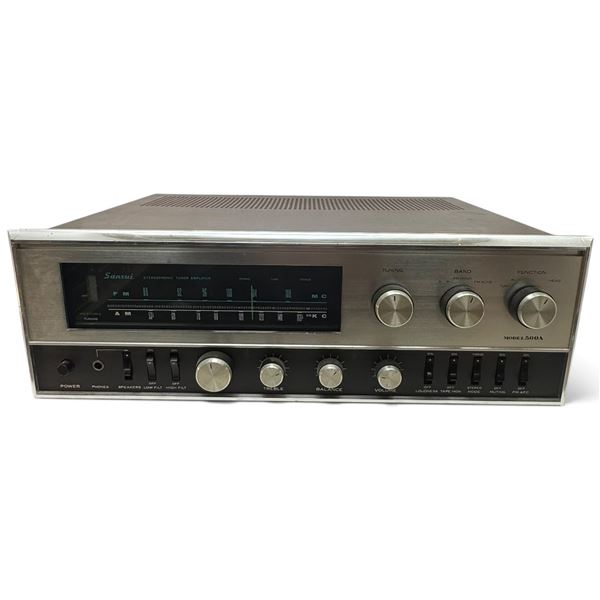 Sansui Model 500A AM/FM Multiplex Stereo Tube Tuner Amplifier Receiver