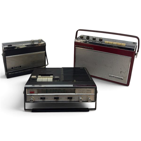 Nordmende Transita Automatic, Titan PAP-1900 & Crowncorder CRC-9100F Radio Group