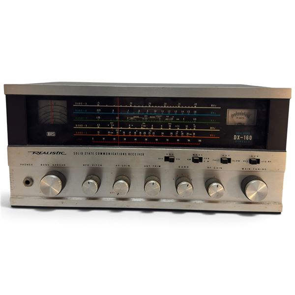 1975-1980 Realistic Radio Shack DX-160 Five-Band Solid-State Communications Receiver
