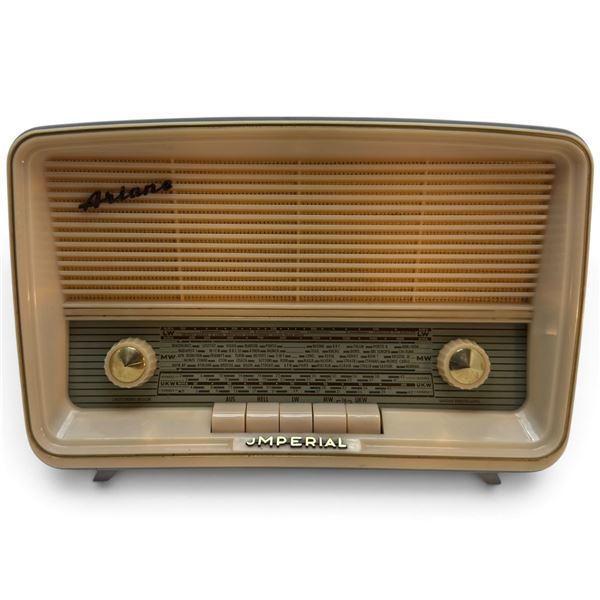 1960-63 Imperial Ariane 21022 West German Tube Table Radio, AM/FM/LW