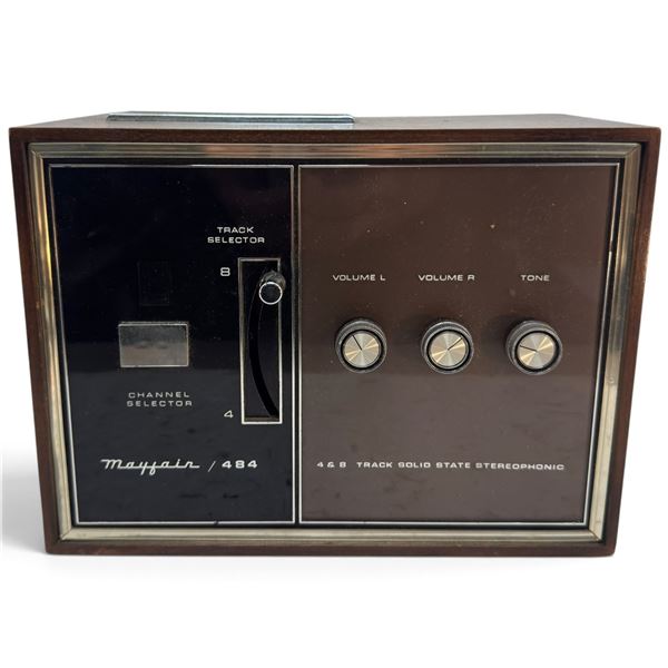 1968-Era Mayfair Model 484 Solid-State 4 & 8-Track Stereo Cartridge Player, Japan