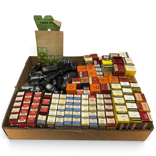 Vintage Radio & Television Vacuum Tube Collection, Boxed & Loose, RCA, Sylvania & More