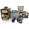 Image 1 : Hewlett-Packard 400D & 3400A Voltmeters, Lester Charger & Cenco Power Supply