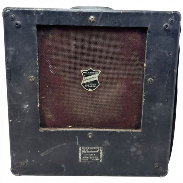 Bell & Howell Filmosound Utility Design 156 Model B 16mm Speaker Case, Reel & Cables