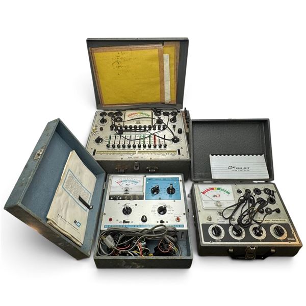 Vintage B&K 600 & 465, EICO 666 Tube/CRT Testers with 610 Adapter & Cases