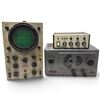 Image 1 : EICO 460 Oscilloscope, Hallicrafters S-38C Receiver & PGR Dub-Master 1 Video Processor