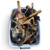Image 1 : Large Assorted Hand & Power Tool Lot with Planes, Saws, Braces, Air Tools & Work Lights