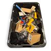 Image 1 : Assorted Shop Tools, Skilsaw 5170 Circular Saw, Hardware & Safety Gear in Storage Tote