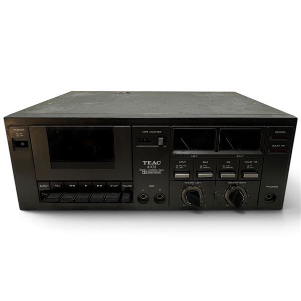 Late-1970s TEAC A-103 Stereo Cassette Deck with Dolby System, Made in Japan