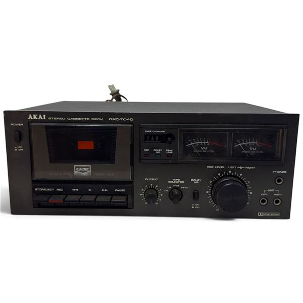 Circa 1979 Akai GXC-704D GX Stereo Cassette Deck with Dolby & Dual VU Meters