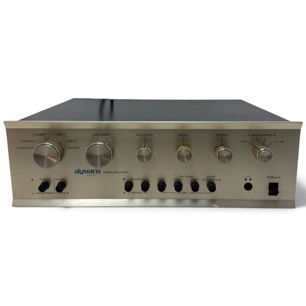 Dynaco PAT-5 Solid-State Stereo Preamplifier Control Center with Dual Phono Inputs