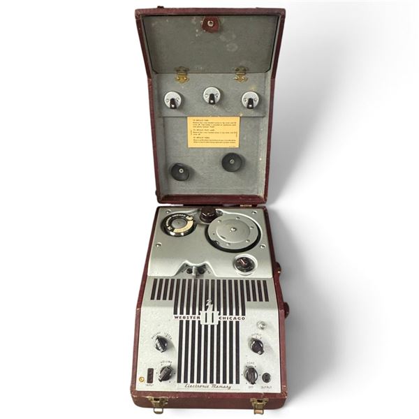 Circa 1949 Webster-Chicago Model 180-1 Electronic Memory Wire Recorder in Carrying Case