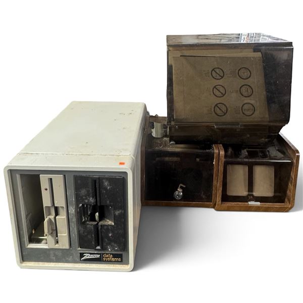 Zenith Data Systems Z-47 Dual 8-Inch Floppy Drive with Diskettes & Storage Cases